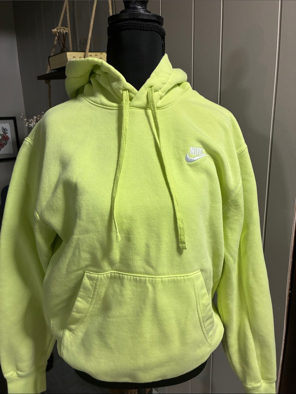 Nike Men's Neon Lime Pullover Hoodie